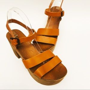 Topshop Strappy Platform High Heel Shoes Sandals 9